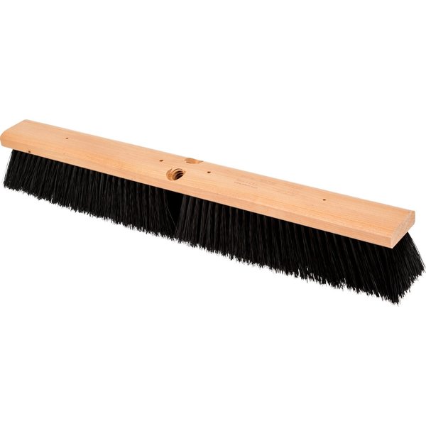 Pferd 24" Medium Sweep Floor Brush - Black Synthetic Fill, 3" Trim 89236